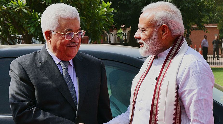 PM MODI MEETS PALESTIAN PRESIDENT